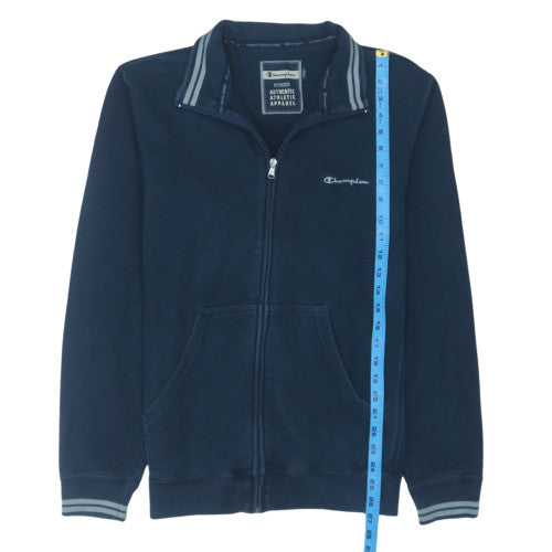Champion Mens Blue Full Zip Sweatshirt Large Fleece Athletic