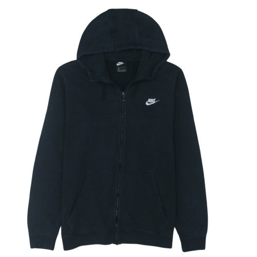 Nike Men's Black Full Zip Fleece Hoodie Size L