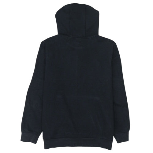 Adidas Boys Black 13-14 Years Pullover Hoodie with Logo Detail