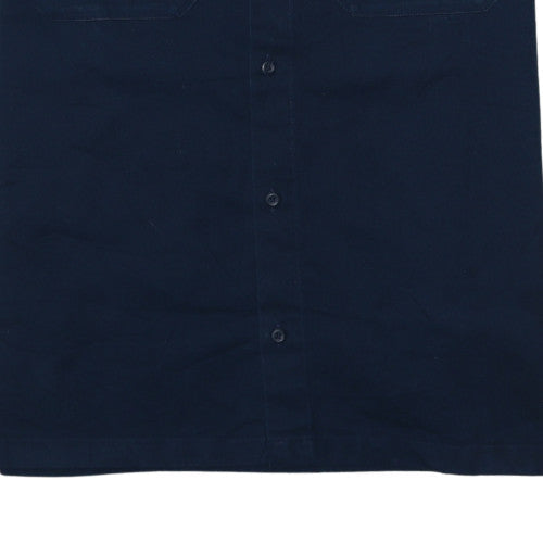 Carhartt Men’s Blue S/S Master Shirt XL Regular Fit Button-Up