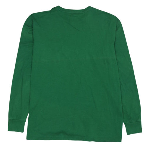 Polo Ralph Lauren Men's Green Long Sleeve Cotton T-Shirt M