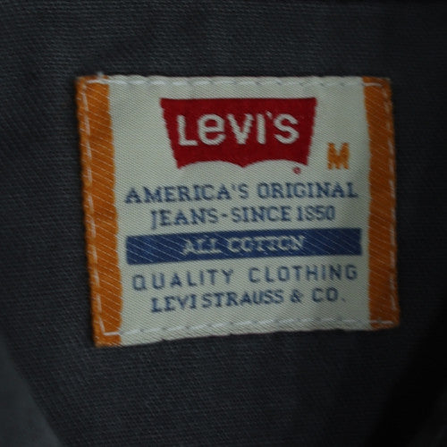 Levi's Men's Grey Cotton Western Button-Up Shirt Size M