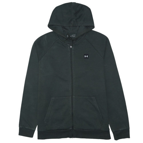 Under Armour Mens Black XL Full Zip Hoodie Fleece Coldgear