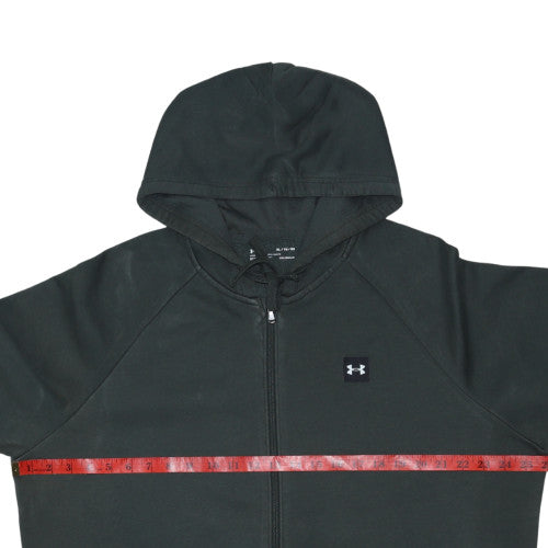 Under Armour Mens Black XL Full Zip Hoodie Fleece Coldgear