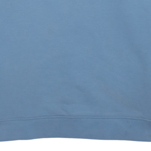 Diesel Men's Blue XL Pullover Sweatshirt Embroidered Logo Crew Neck
