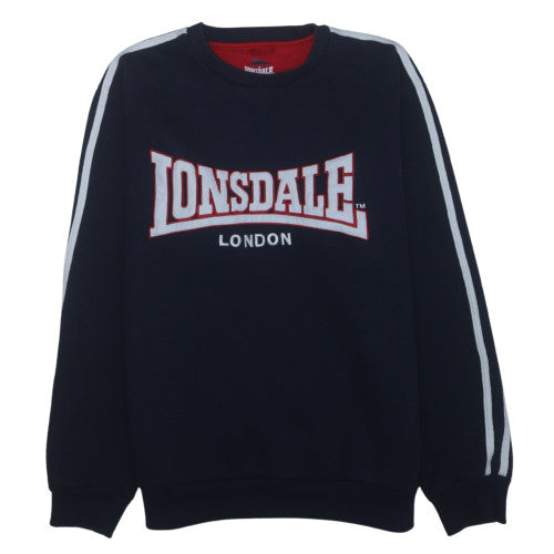 Lonsdale Men’s Blue Small Pullover Sweatshirt Crew Neck Logo