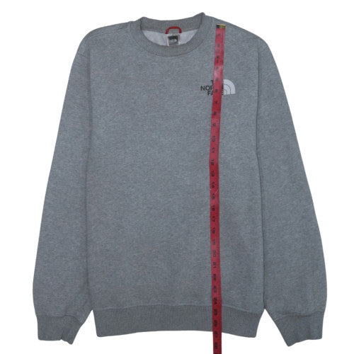 The North Face Men's Grey Crew Neck Pullover Sweatshirt Size L