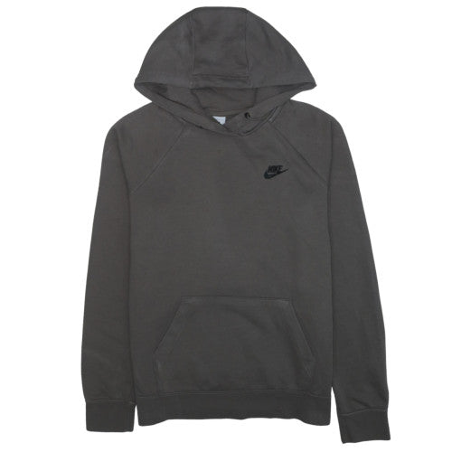 Nike Men’s Grey Pullover Hoodie M Fleece Regular Fit Logo Sportswear