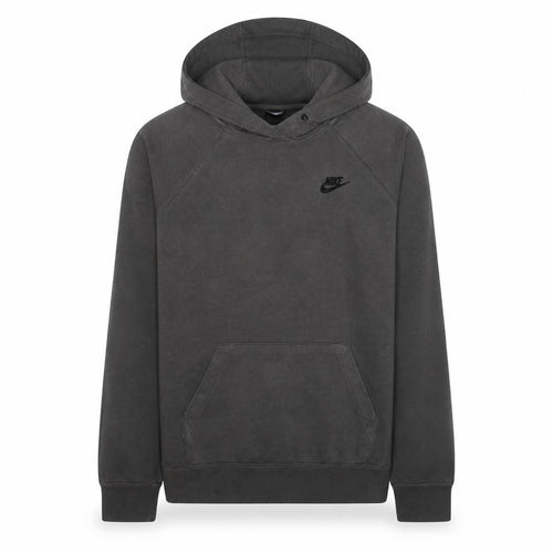 Nike Men’s Grey Pullover Hoodie M Fleece Regular Fit Logo Sportswear