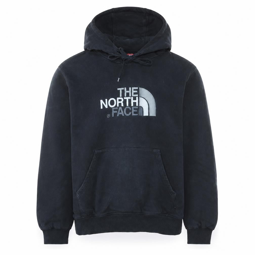 Front view of The North Face Men's Black L Pullover Hoodie with Logo