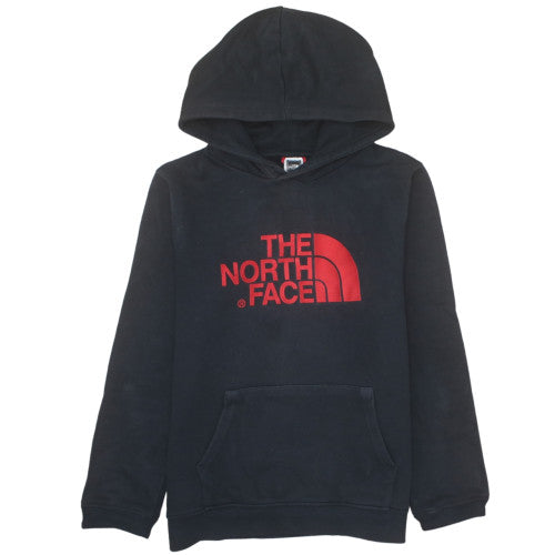 The North Face Boys Black XL Pullover Hoodie 100% Cotton Logo Sweatshirt