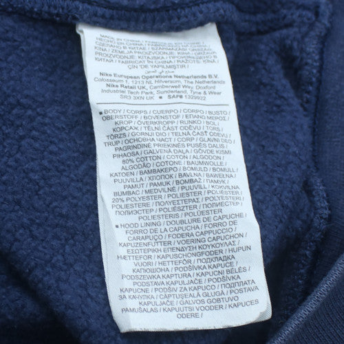 Nike Men’s Blue XS Full Zip Fleece Hoodie Sweatshirt