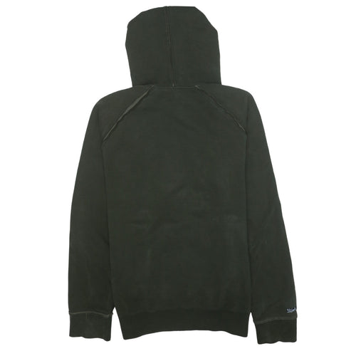 Quiksilver Mens Green Pullover Hoodie L Logo Graphic Sweatshirt