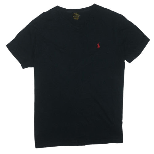 Ralph Lauren Men’s Black V-Neck Short Sleeve T-Shirt Size L