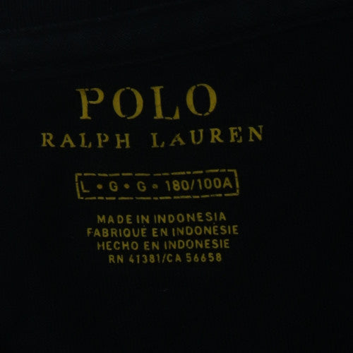 Ralph Lauren Men’s Black V-Neck Short Sleeve T-Shirt Size L