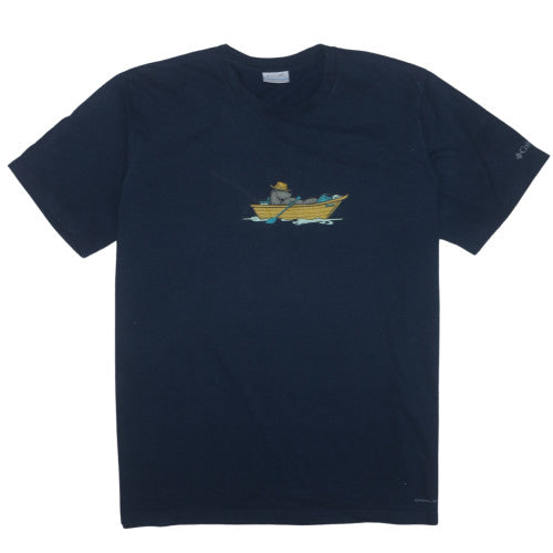 Columbia Men's Blue XL Outdoor Fishing Graphic T-Shirt