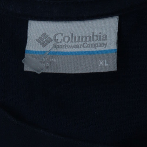 Columbia Men's Blue XL Outdoor Fishing Graphic T-Shirt