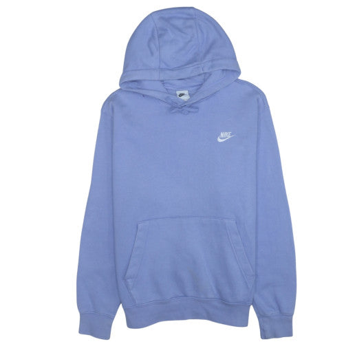 Nike Women Purple Pullover Hoodie L Cotton Blend Casual Sweatshirt