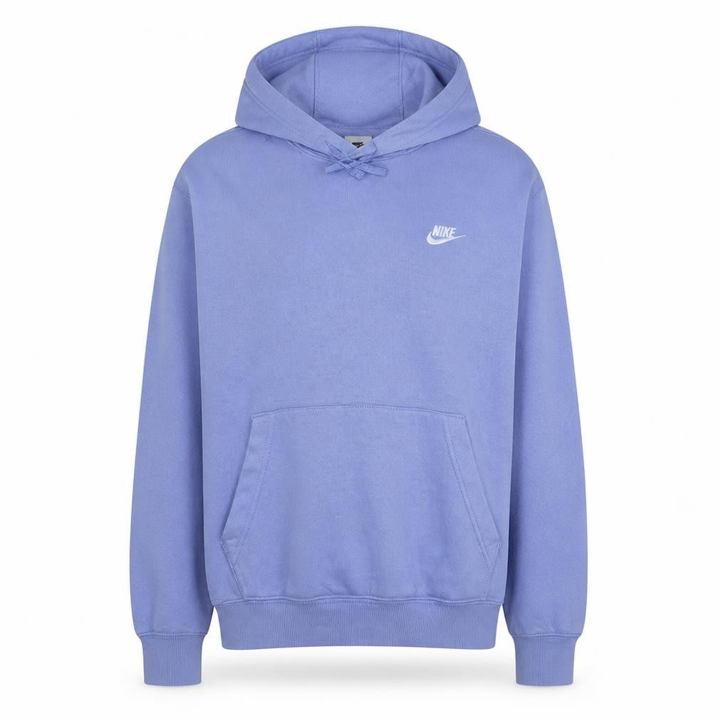 Nike Women Purple Pullover Hoodie L Cotton Blend Casual Sweatshirt