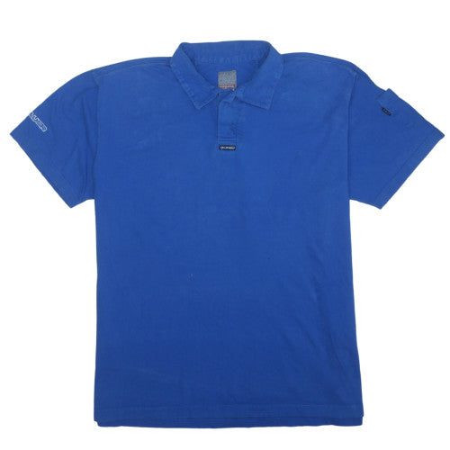 Quiksilver Men’s Blue XL Cotton Short Sleeve Polo Shirt