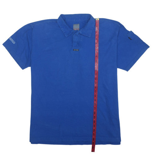 Quiksilver Men’s Blue XL Cotton Short Sleeve Polo Shirt