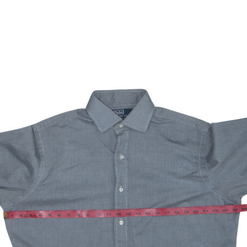 Polo Ralph Lauren Men’s Grey Classic Fit Button-Up Shirt Size 16