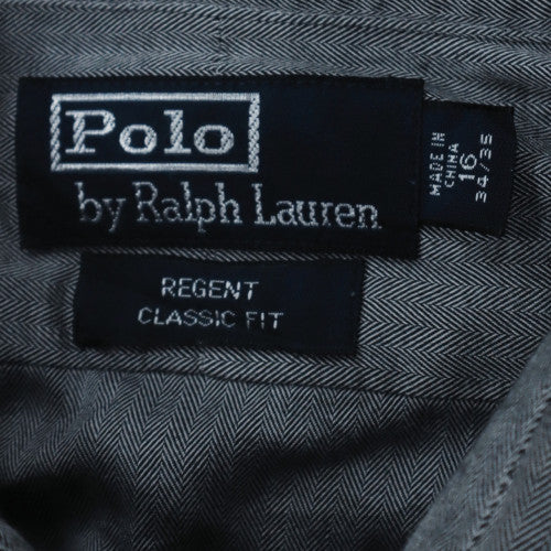 Polo Ralph Lauren Men’s Grey Classic Fit Button-Up Shirt Size 16