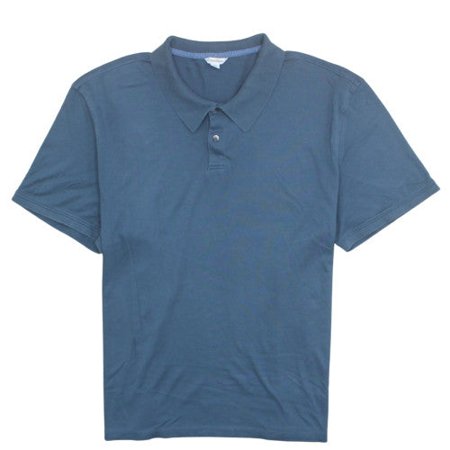 Calvin Klein Men's Blue Cotton Short Sleeve Polo XXL