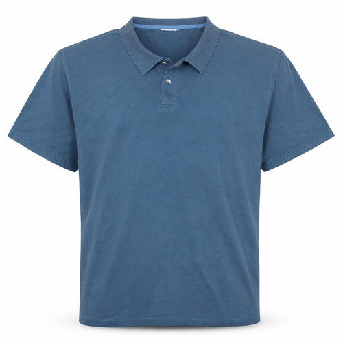 Calvin Klein Men's Blue Cotton Short Sleeve Polo XXL
