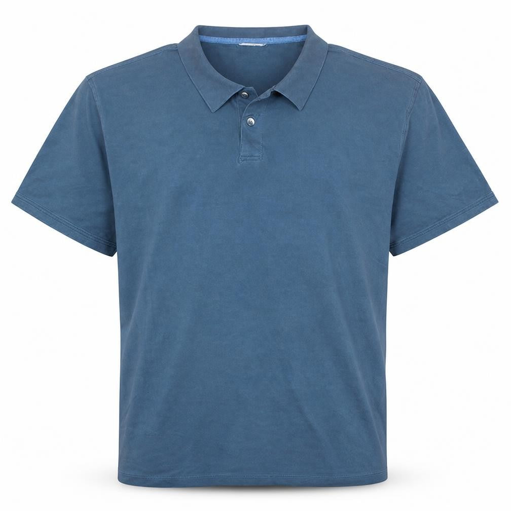 Calvin Klein Men's Blue Cotton Short Sleeve Polo XXL