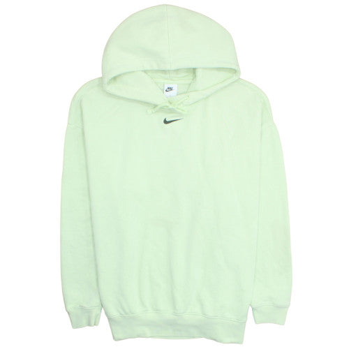 Nike Womens Green Pullover Hoodie Size L Cotton Blend Sweatshirt