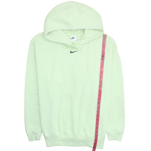 Nike Womens Green Pullover Hoodie Size L Cotton Blend Sweatshirt