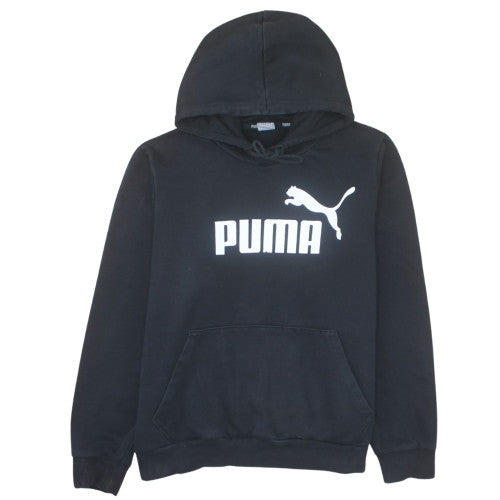 Puma Men's Black Pullover Hoodie 2XL Regular Fit Sports Fleece