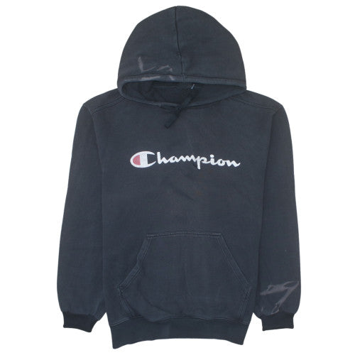 Champion Men's Black Pullover Hoodie L Embroidered Logo Sportswear