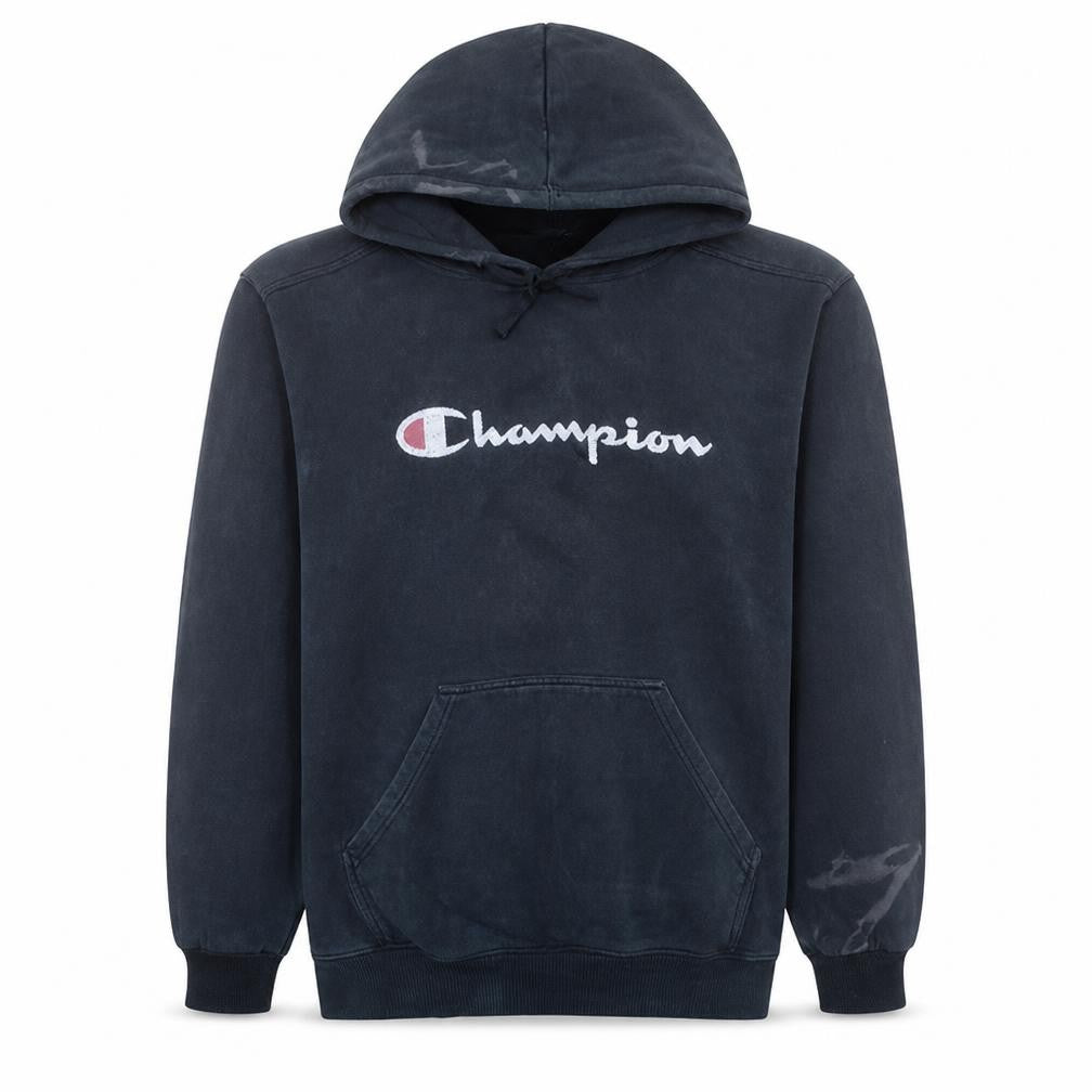 Champion Men's Black Pullover Hoodie L Embroidered Logo Sportswear