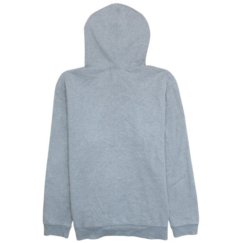 GAP Men’s Grey Pullover Hoodie Large Logo Fleece Sweatshirt