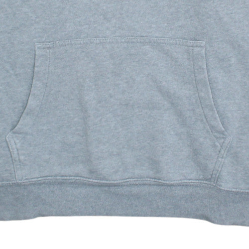 GAP Men’s Grey Pullover Hoodie Large Logo Fleece Sweatshirt