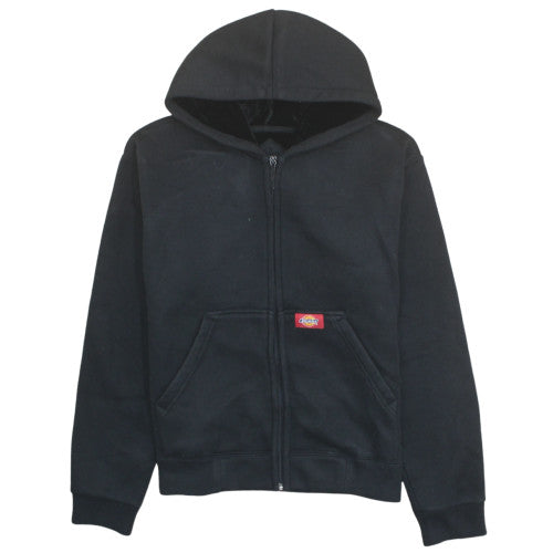 Dickies Womens Black Full Zip Hoodie Medium Fleece Lined Workwear