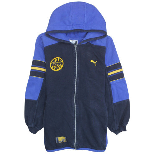 Puma Men's Blue Full Zip Hoodie Eintracht Volleyball S 100% Cotton