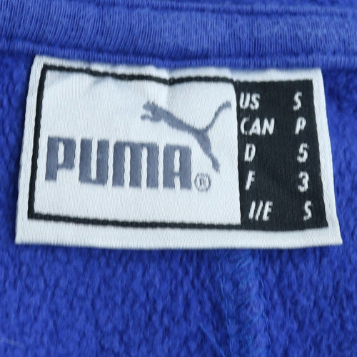 Puma Men's Blue Full Zip Hoodie Eintracht Volleyball S 100% Cotton