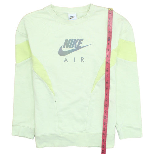 Nike Girls Green Air Logo Pullover Sweatshirt L 146-156cm