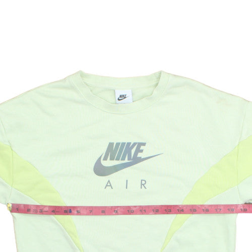 Nike Girls Green Air Logo Pullover Sweatshirt L 146-156cm