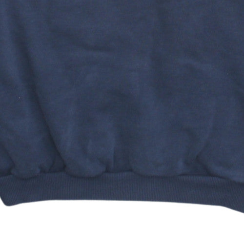 Adidas Womens Navy Sweatshirt Size 12 Crew Neck Logo Pullover