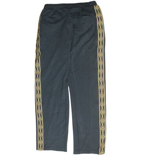 Umbro Men's Black L Fleece Track Pants with Side Stripe