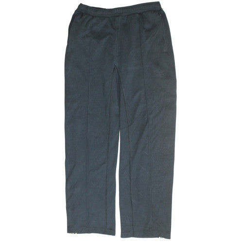 Umbro Men's Black L Fleece Track Pants with Side Stripe