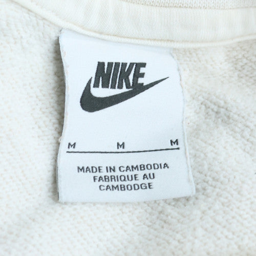 Nike Men's White Graphic Logo Pullover Sweatshirt M