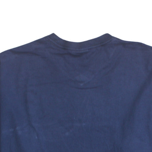 Russell Athletic Mens Blue XL V-Neck Cotton T-Shirt