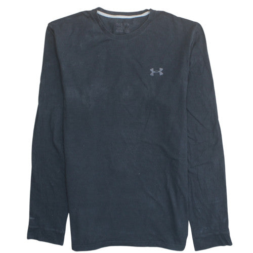 Under Armour Men's Black Long Sleeve Crew Neck Regular Fit T-Shirt XL