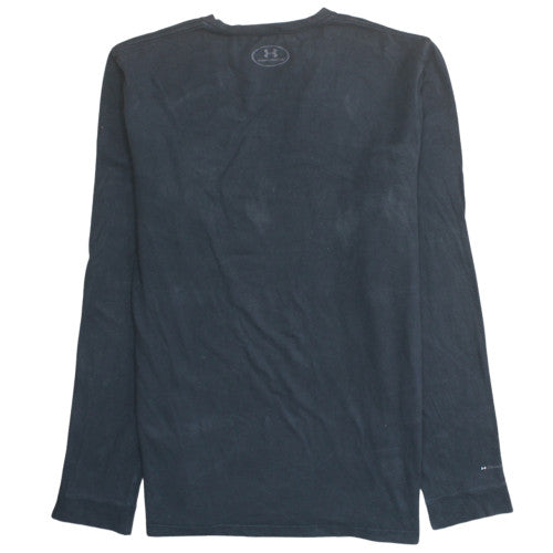 Under Armour Men's Black Long Sleeve Crew Neck Regular Fit T-Shirt XL