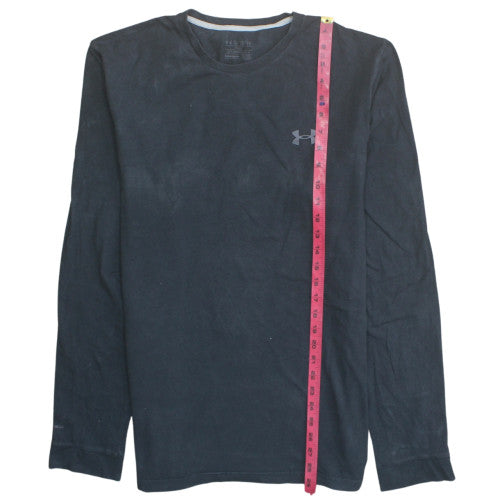 Under Armour Men's Black Long Sleeve Crew Neck Regular Fit T-Shirt XL